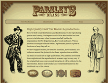 Tablet Screenshot of civilwarbuckles.com